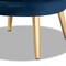 Baxton Studio Baptiste Glam and Luxe Navy Blue Velvet Fabric and Gold Finished Wood Accent Chair 175-11234-Zoro - alternate 6